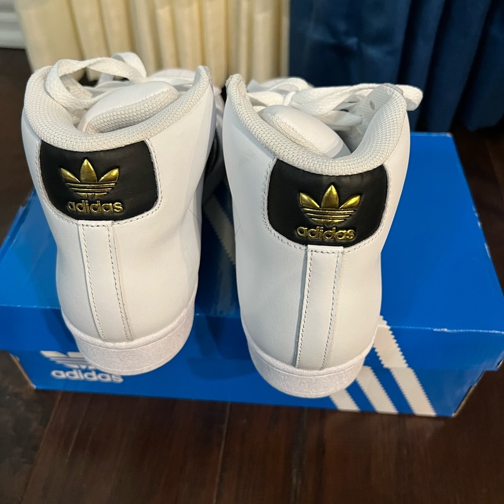 Adidas Top Ten Boys White Shoes
